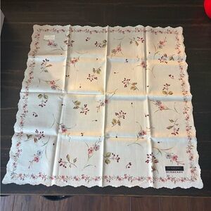 Burberry White Floral Scarf